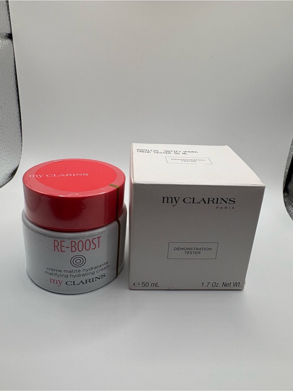 Clarins Re Boost Mattifying Hydrating Cream Tester Full Size 1.7Oz 50mL Sealed!!